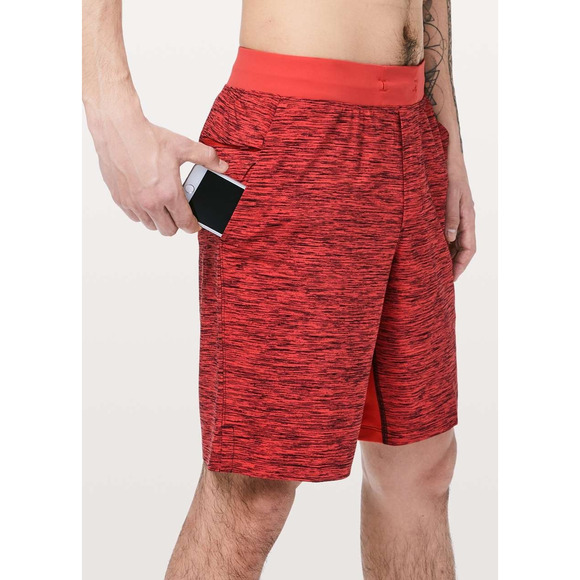 Lululemon T.H.E. Short 9" Linerless Invert Heathered Coral Men's Size Large - Picture 5 of 11